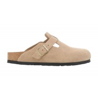 Birkenstock Boston Suede Leather Sandcastle