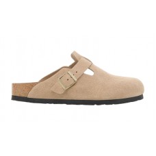 Birkenstock Boston Suede Leather Sandcastle