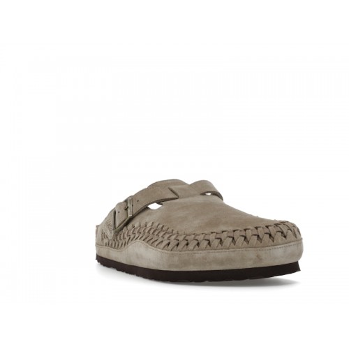 Birkenstock Boston Braided Suede Kith Taupe - мужская сетка размеров