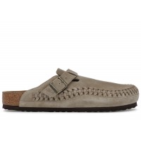Birkenstock Boston Braided Suede Kith Taupe