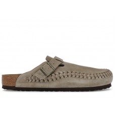 Birkenstock Boston Braided Suede Kith Taupe