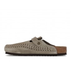 Birkenstock Boston Braided Suede Kith Taupe