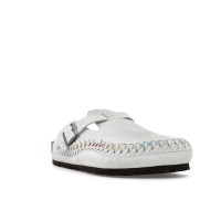 Birkenstock Boston Braided Suede Kith Antique White Tie Dye