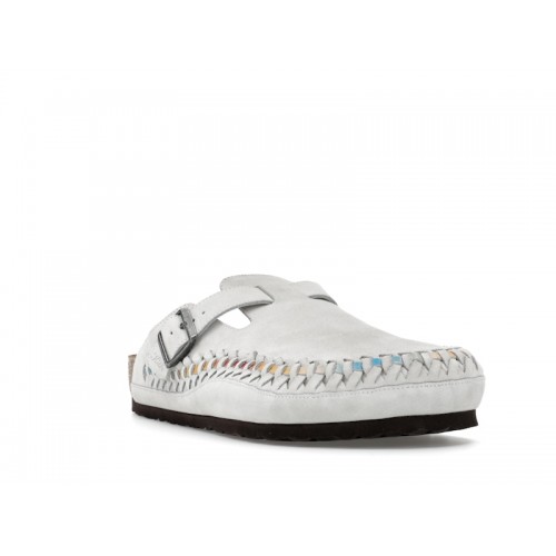 Birkenstock Boston Braided Suede Kith Antique White Tie Dye - мужская сетка размеров Birkenstock Boston Braided Suede Kith Antique White Tie Dye - мужская сетка размеров