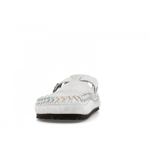 Birkenstock Boston Braided Suede Kith Antique White Tie Dye - мужская сетка размеров Birkenstock Boston Braided Suede Kith Antique White Tie Dye - мужская сетка размеров