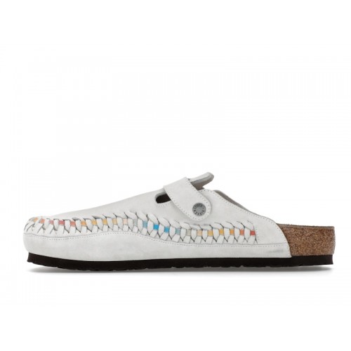 Birkenstock Boston Braided Suede Kith Antique White Tie Dye - мужская сетка размеров Birkenstock Boston Braided Suede Kith Antique White Tie Dye - мужская сетка размеров