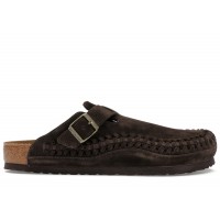 Birkenstock Boston Braided Suede Kith Mocca