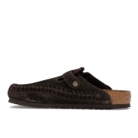 Birkenstock Boston Braided Suede Kith Mocca
