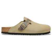 Birkenstock Boston Mixed Leather Faded Khaki