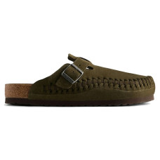 Женские Birkenstock Boston Braided Suede Kith Thyme (Narrow Fit) (W)