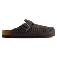 Женские Birkenstock Boston Braided Suede Kith Rabbit Grey (Narrow Fit) (W)