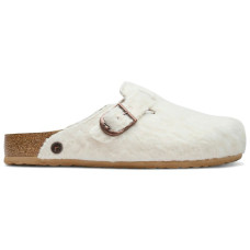 Birkenstock 1774 Boston Shearling Cole Bennett Wooly Moon Buckle Off White