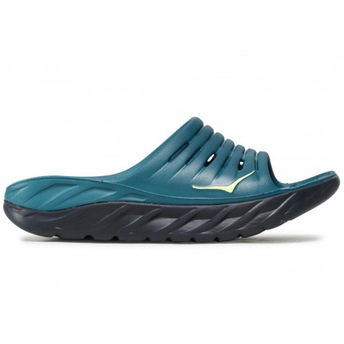 Тапки Hoka One One Ora Recovery Slide 2 Blue Coral Butterfly - мужская сетка размеров