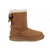 Детские UGG Bailey Bow II Boot Customizable Ribbon Chestnut (Kids)