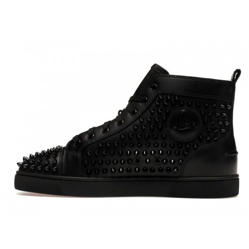 Christian Louboutin Spikes High Black - мужская сетка размеров