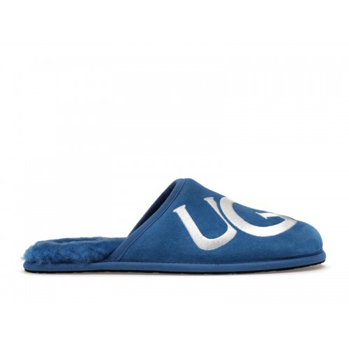 UGG Scuff Logo Slipper Classic Blue White - мужская сетка размеров