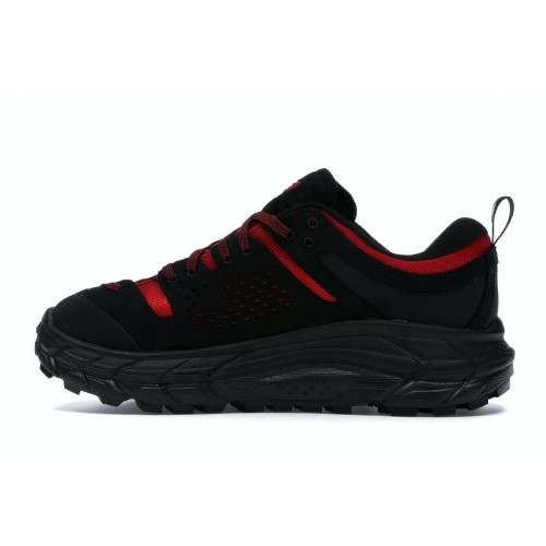 Кроссы Hoka One One Tor Ultra Low Engineered Garments Black Red - мужская сетка размеров