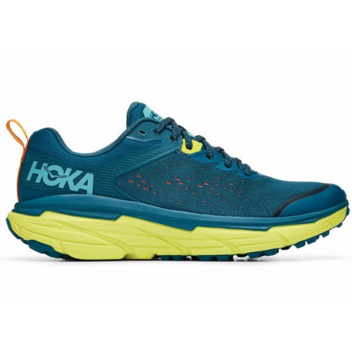 Кроссы Hoka One One Challenger ATR 6 Blue Coral Evening Primrose - мужская сетка размеров