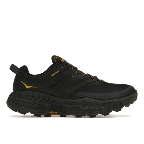 Кроссы Hoka One One Speedgoat 4 Gore-Tex Black Yellow - мужская сетка размеров