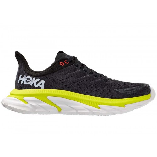 Кроссы Hoka One One Clifton Edge Anthracite Evening Primrose - мужская сетка размеров