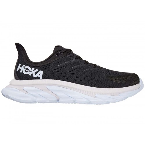 Кроссы Hoka One One Clifton Edge Black White - мужская сетка размеров