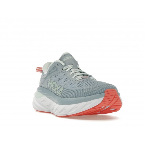 Кроссы Hoka One One Bondi 7 Blue Fog (W) - женская сетка размеров