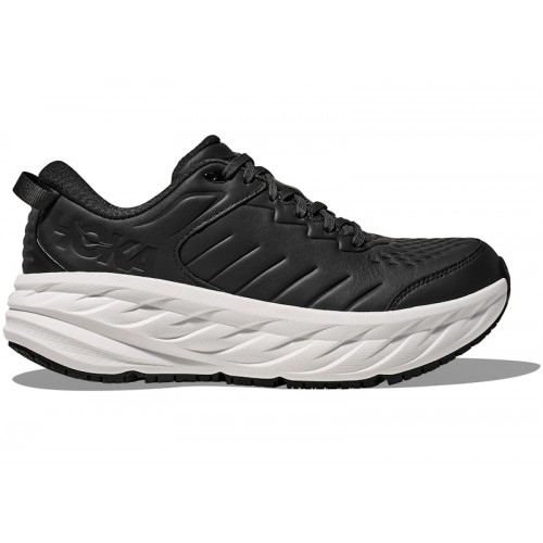 HOKA Bondi SR Carbon Black White - мужская сетка размеров
