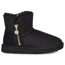 Женские UGG Bailey Zip Mini Boot Black (W)