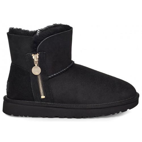 UGG Bailey Zip Mini Boot Black (W) - женская сетка размеров