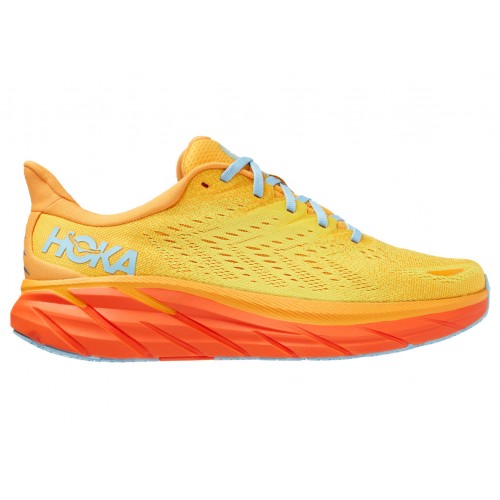 Кроссы Hoka One One Clifton 8 Radiant Yellow Maize - мужская сетка размеров
