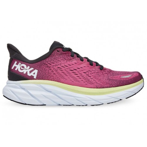 Кроссы Hoka One One Clifton 8 Ibis Rose Pink Green (W) - женская сетка размеров