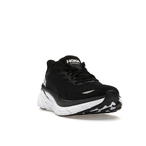 Кроссы Hoka One One Clifton 8 Black White (W) - женская сетка размеров