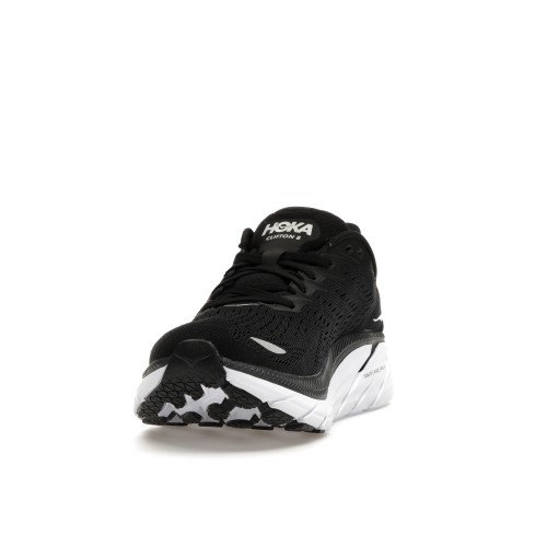 Кроссы Hoka One One Clifton 8 Black White (W) - женская сетка размеров