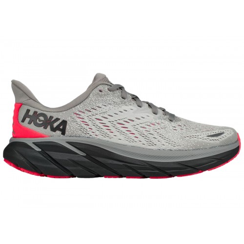 Кроссы Hoka One One Clifton 8 Sharkskin Diva Pink (W) - женская сетка размеров