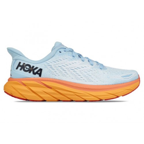 Кроссы Hoka One One Clifton 8 Summer Song Ice Flow Orange (W) - женская сетка размеров