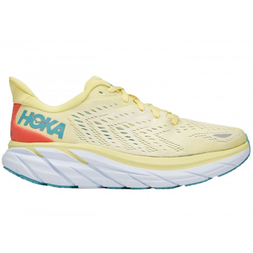 Кроссы Hoka One One Clifton 8 Yellow Pear Sweet Corn (W) - женская сетка размеров