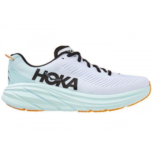 Кроссы Hoka One One Rincon 3 White Blue Glass - мужская сетка размеров