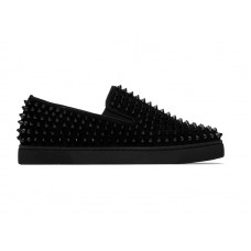 Christian Louboutin Spike Roller Boat Sneaker Black