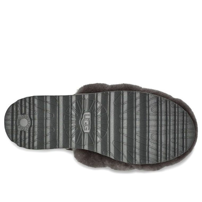 UGG Wmns Super Fluff Slipper Charcoal - женская сетка размеров UGG Wmns Super Fluff Slipper Charcoal - женская сетка размеров