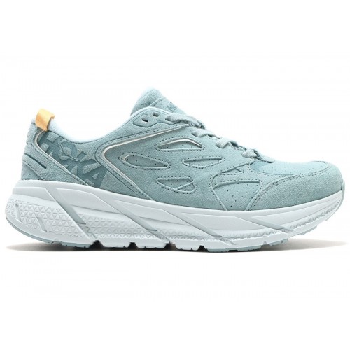 Кроссы Hoka One One Clifton L Suede Cloud Blue Ice Flow (All Gender) - мужская сетка размеров