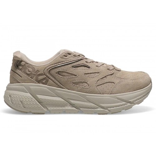 Кроссы Hoka One One Clifton L Suede Simply Taupe Pumice Stone (All Gender) - мужская сетка размеров