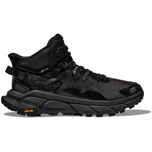 Кроссы Hoka One One Trail Code GTX Black Raven - мужская сетка размеров