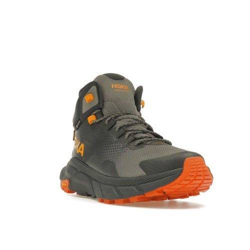 Кроссы Hoka One One Trail Code GTX Castlerock Persimmon Orange - мужская сетка размеров