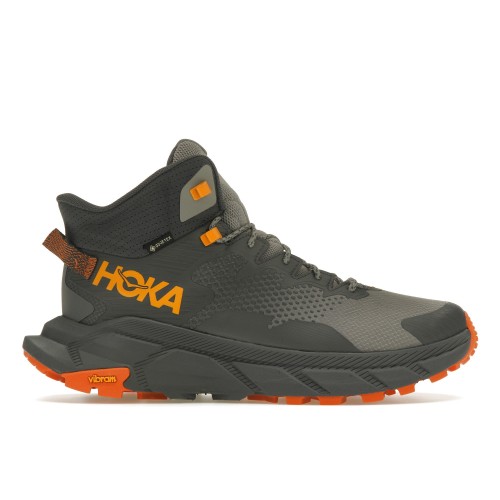 Кроссы Hoka One One Trail Code GTX Castlerock Persimmon Orange - мужская сетка размеров