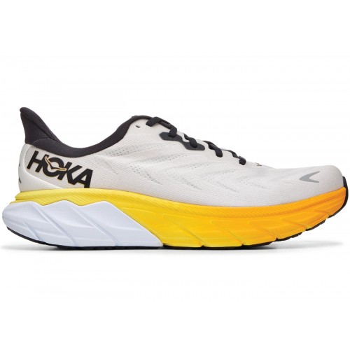 Кроссы Hoka One One Arahi 6 Nimbus Cloud Blanc De Blanc - мужская сетка размеров