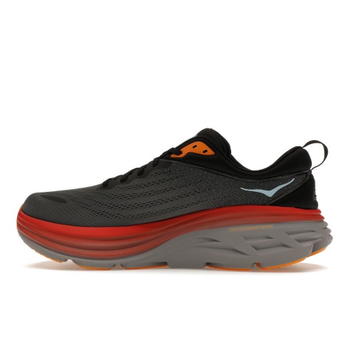 Кроссы Hoka One One Bondi 8 Anthracite Castlerock - мужская сетка размеров