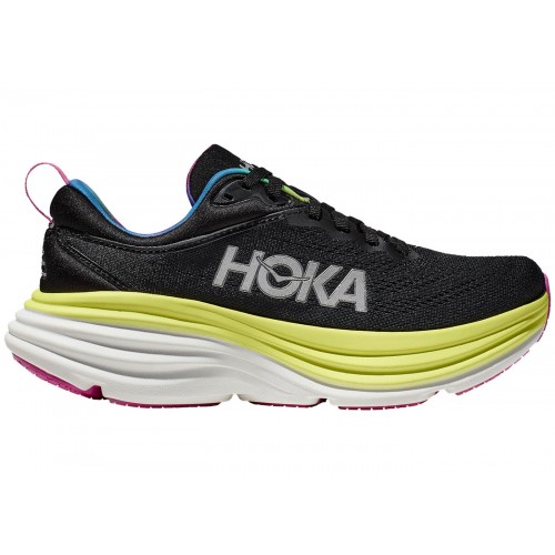 Кроссы Hoka One One Bondi 8 Black Citrus - мужская сетка размеров