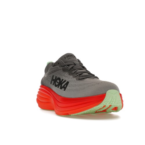 Кроссы Hoka One One Bondi 8 Castlerock Flame - мужская сетка размеров