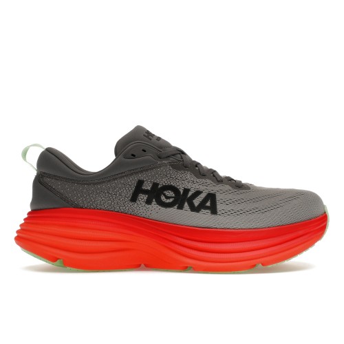 Кроссы Hoka One One Bondi 8 Castlerock Flame - мужская сетка размеров