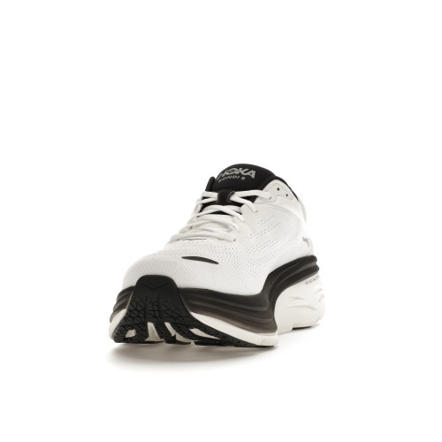 Кроссы Hoka One One Bondi 8 White Black - мужская сетка размеров